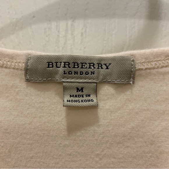 cotton burberry cream colored tshirt - Picture 7 of 8